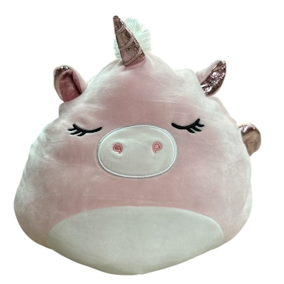 Original Squishmallows Pink Unicorn Grecia/Kenny The Blue Dragon Flip-a-mallow - Picture 2 of 6